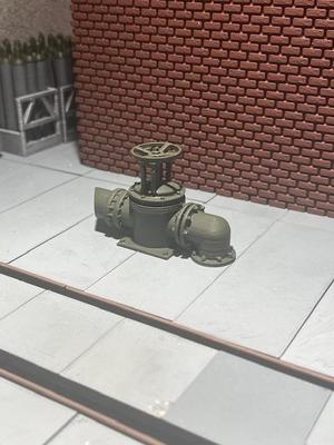 Connection underground tank very detailed in all tracks G to Z, PLA, SLS,