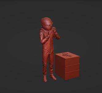 F1 FIGURE, HELMET, SUIT MODERN F1