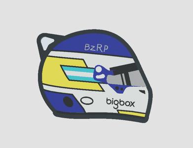 Colapinto F1 Helmet Keyring - Reutemann Version