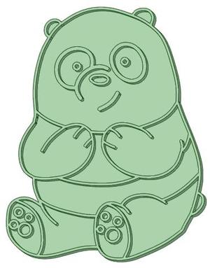Outrageous Bears 1 cookie cutter