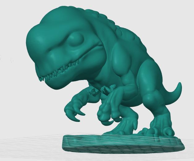 D-REX FUNKO (REMAKE) FAN ART JURASSIC WORLD REBIRTH