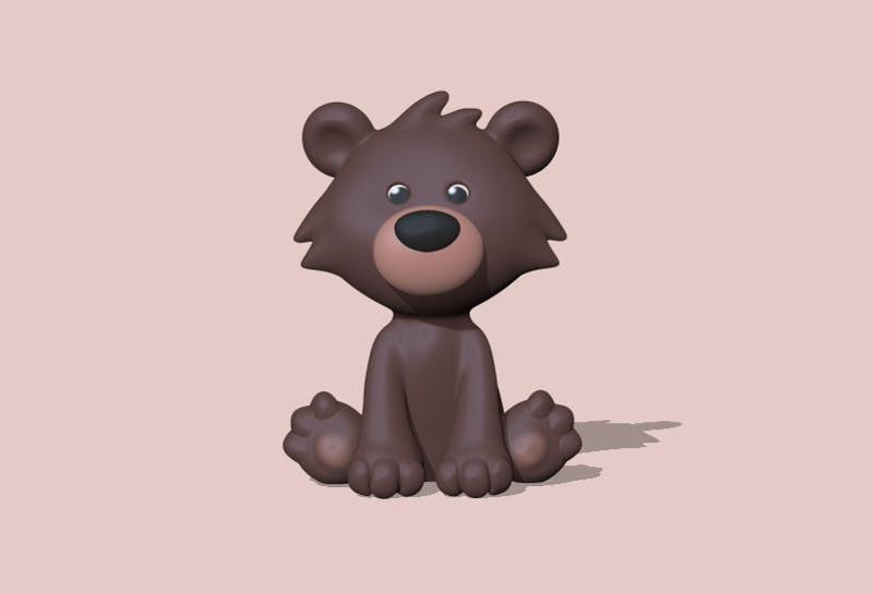Sitting bear