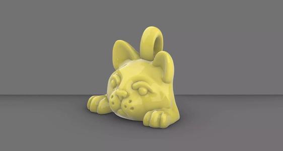 Cute Pug Pendant Design