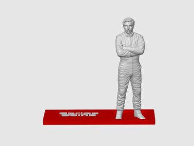 Carlos Sainz F1 Driver scale 1-24