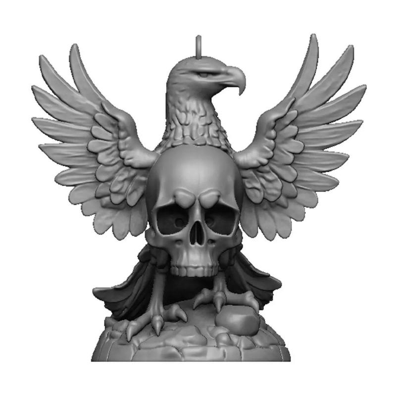 eagle and skull pendant