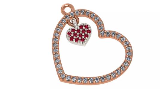 Heart Love Valentine Light Charm Pendant Necklace