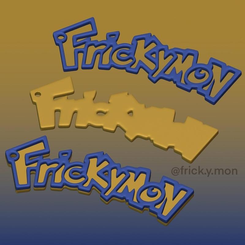 Frickymon keychain