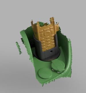 Radio holder with integrated charging plug for MTP850