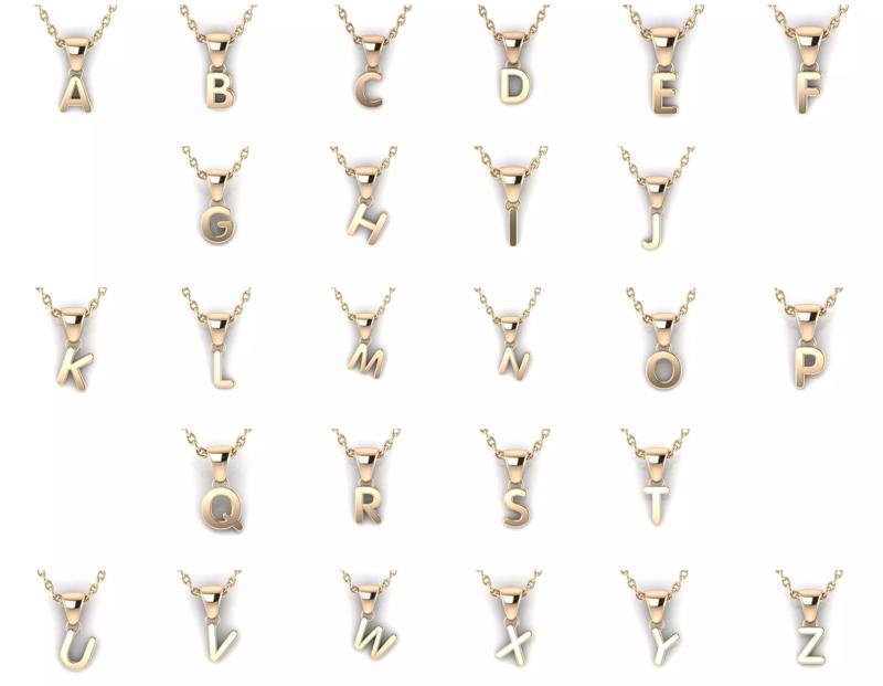 Alphabet letter j charm in gold