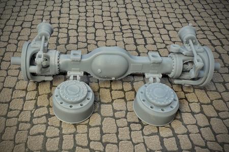 Driven Front Axle 1:24 scale