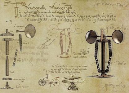 ventografo (windograph) [kmh and mph]