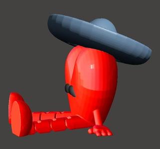 HEART WITH MEXICAN HAT