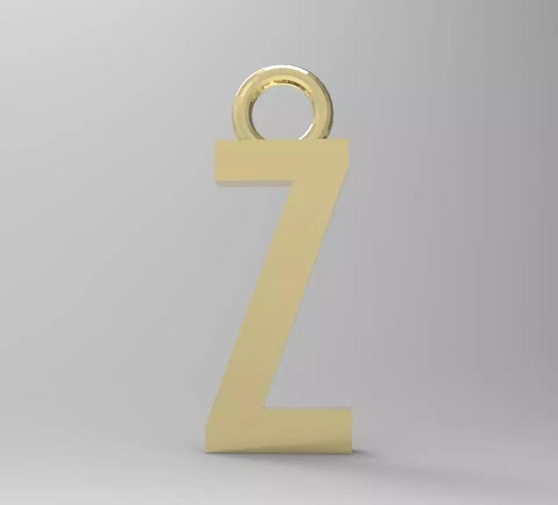 ALPHABET LATTER Z PENDANT