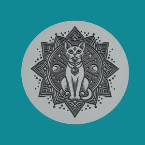Cat Animal Medallion