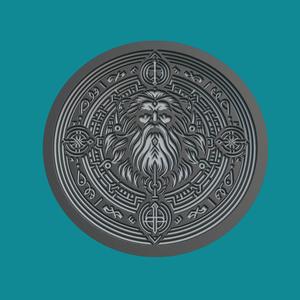 odin Print Model odin Medallion odin Wall Decor