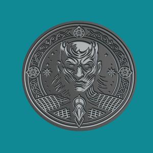 Night King Print Model Night King Medallion Night King Wall Decor