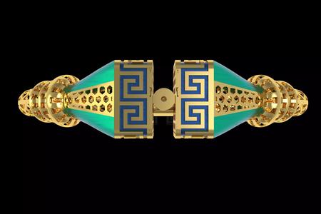 Tiraa Kada Oval Style Gold Bracelet