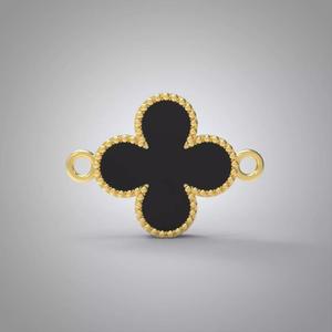 Van Cleef style pendant or bracelet part