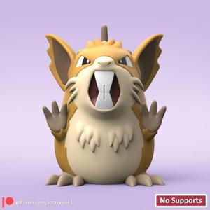 POKEMON - RATICATE (EASY PRINT NO SUPPORT)