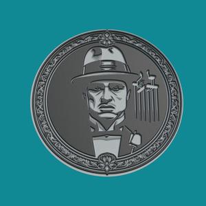 Vito Corleone Print Model Vito Corleone Medallion Vito Corleone Wall Decor