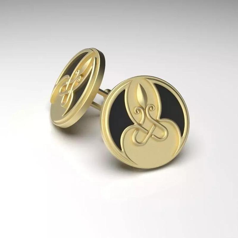 Flower Decor Cufflinks 003