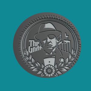 Michael Corleone Print Model Michael Corleone Medallion Michael Corleone Wall Decor