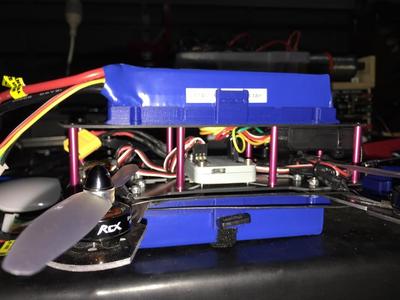 Quadcopter Lipo battery mount top or bottom 3000mA