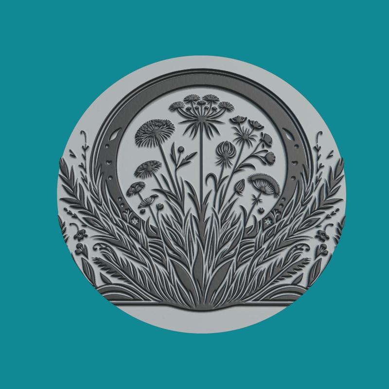 Meadow Medallion Meadow 3d Print Model
