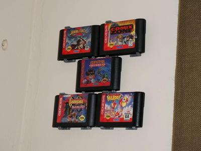 Sega Genesis Game Wall Hangers - Modular - Stackable