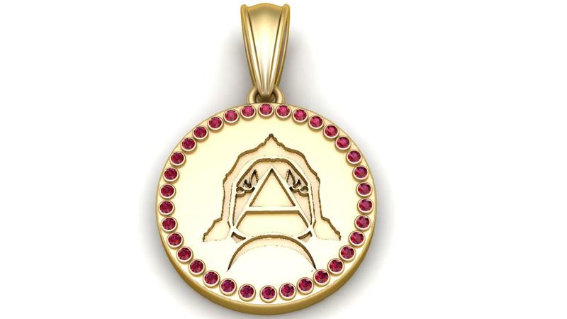 Gold Skull Pendant – 3D Printable Model