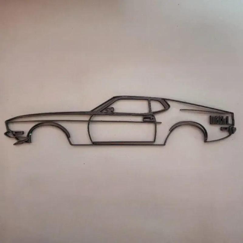 Ford mustang Mach one lineart