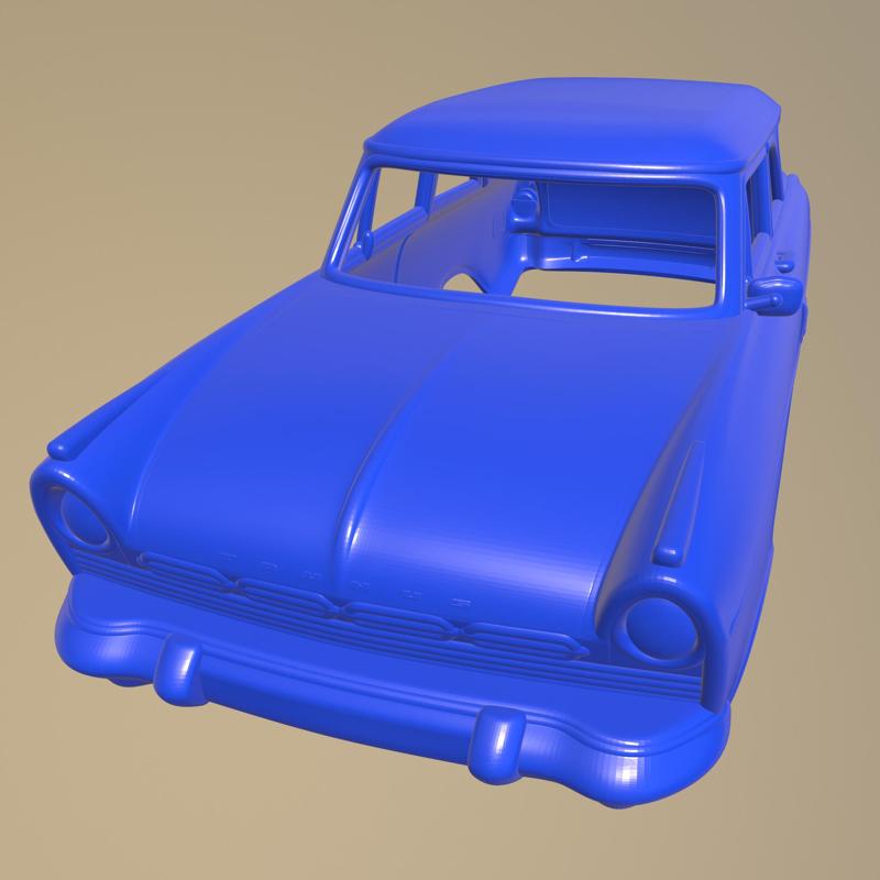 Ford Taunus P2 17M kombi 1957 Printable Car Body