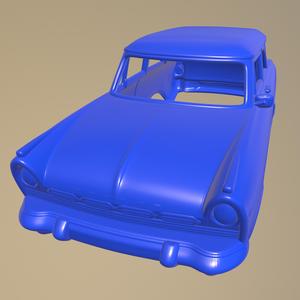 Ford Taunus P2 17M kombi 1957 Printable Car Body