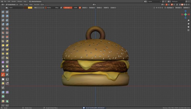 The CheeseBurger - Keyring