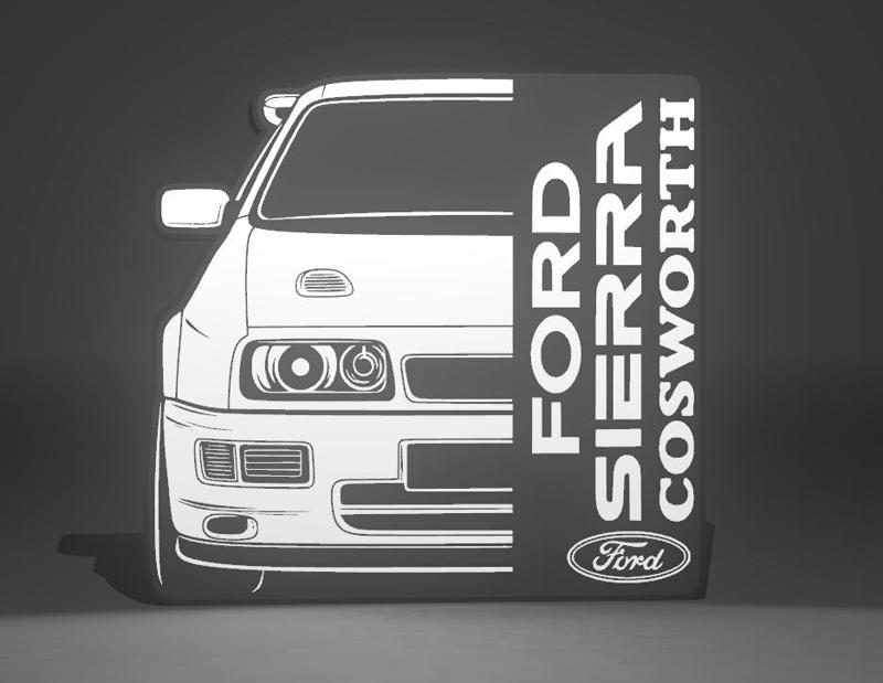 Ford Sierra Cosworth  Lightbox Led Lamp