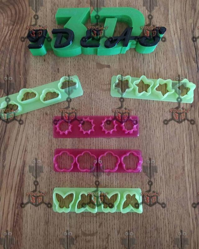 mini cortadores de fondant o mazapan