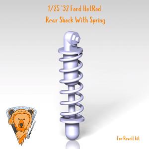 Revell '32 Ford hot rod rear shock with spring 1/25