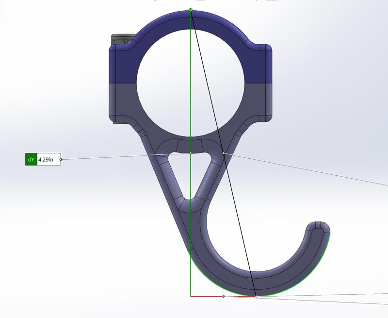 Roll Cage 1-5/8" Hook  (Tall & Short included)