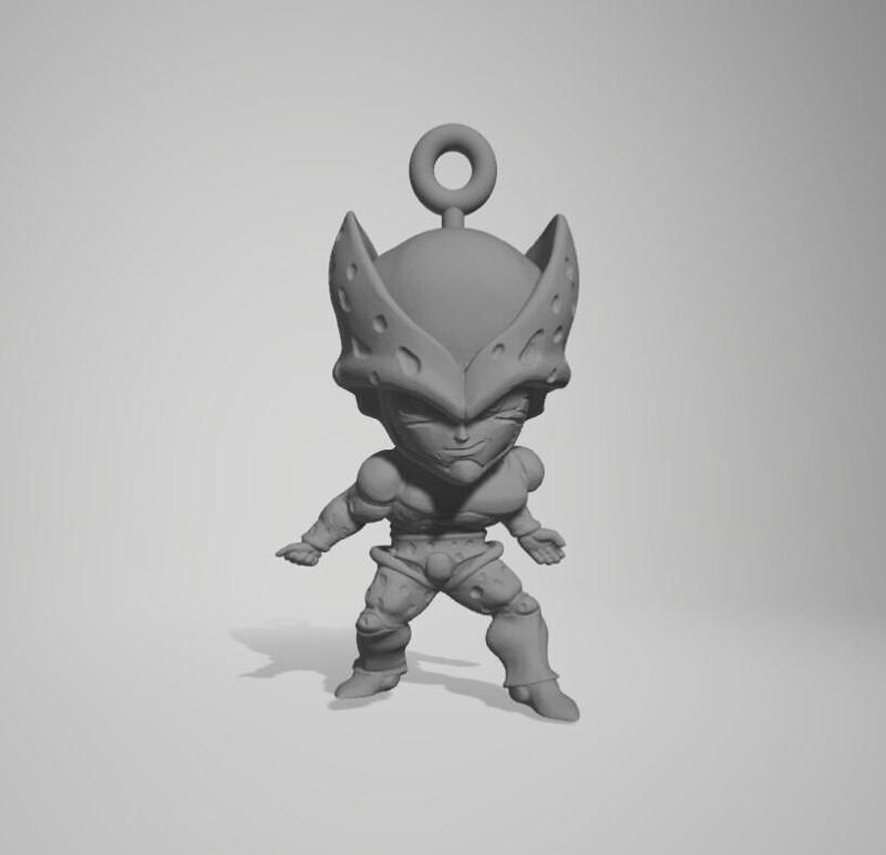 Dragon Ball z Perfect Cell keychain/keychain