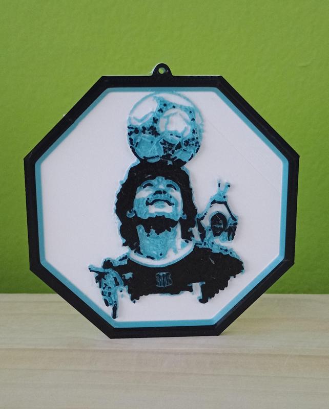 Litofanía Maradona