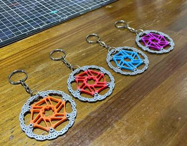 KEYCHAIN MINI ROTOR MTB "HOPE" keychain