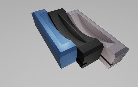 Dumbbell weight plate stand / holder (parametric)