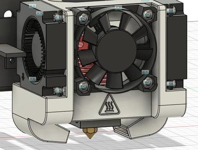 Ender-3 V2 Dual 4010 blower remix