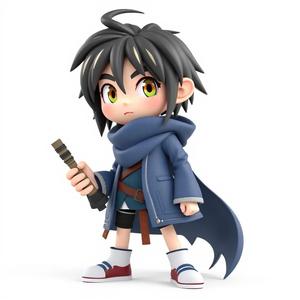 3D rendering of a cartoon character