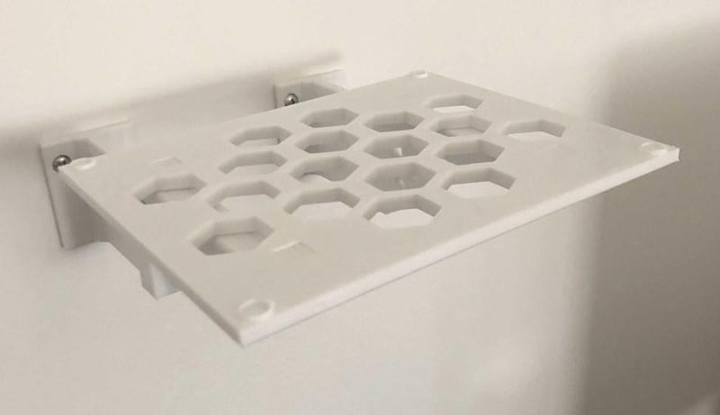 Small shelf for a modem