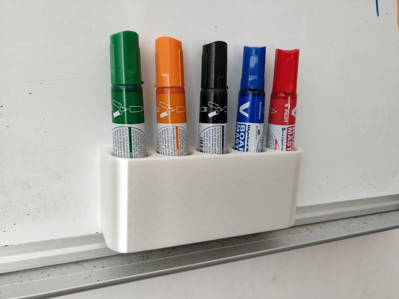 Magnetic whiteboard marker holder (20x5mm magnets)