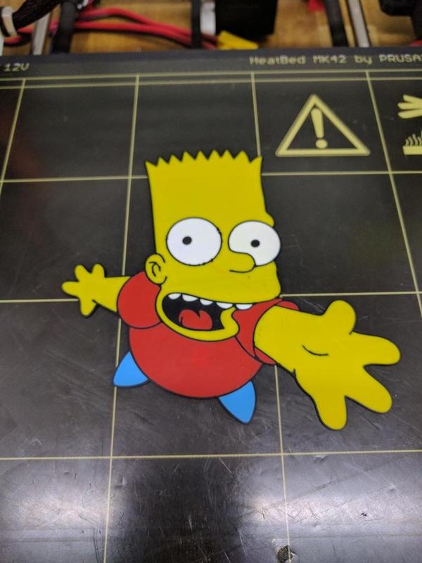Bart Simpson multicolor