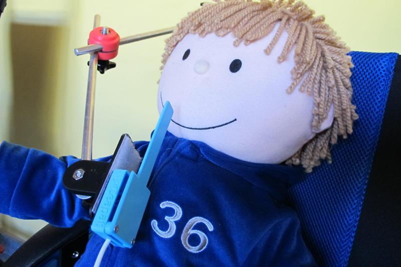 Tongue push button / Pulsador de lengua