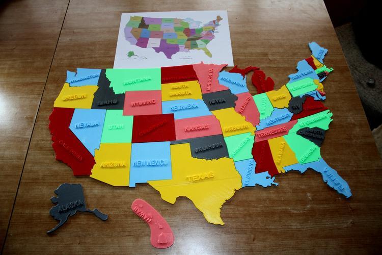 USA map puzzle