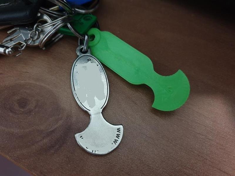 Free Shopping Cart Removable KeyChain